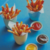 French Fries With Sauces Diamond Painting