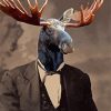 Gentleman Moose Diamond Painting