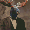 Gentleman Moose Diamond Painting