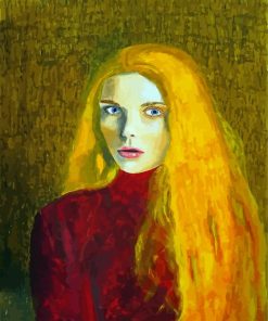 Girl With Golden Hair Diamond Painting