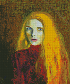 Girl With Golden Hair Diamond Painting