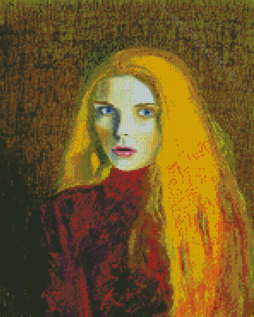 Girl With Golden Hair Diamond Painting