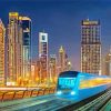 Modern City Dubai Skyline Diamond Painting