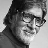 Monochrome Amitabh Bachchan Diamond Painting