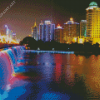 Nanning City By Night Diamond Painting