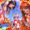 Non Non Biyori Characters Diamond Painting