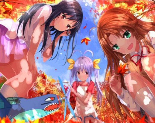 Non Non Biyori Characters Diamond Painting