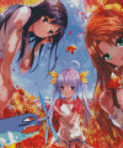 Non Non Biyori Characters Diamond Painting