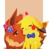 Pikachu And Eevee Friends Diamond Painting