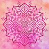 Pink Mandala Namaste Art Diamond Painting