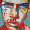 Abstract Male Face Diamond Painting