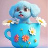 Puppy In A Mug Diamond Painting