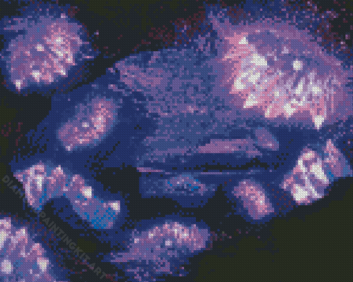 Purple Crystal Cave Diamond Painting