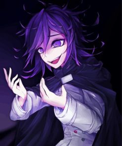 Purple Eyed Kokichi Omo Diamond Painting