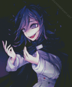 Purple Eyed Kokichi Omo Diamond Painting