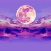 Purple Sky And Moon Diamond Painting