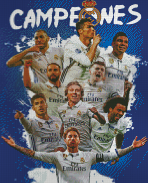 Real Madrid Players Diamond Painting