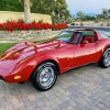 Red 79 Corvette Sport Car Diamond Painting