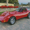 Red 79 Corvette Sport Car Diamond Painting