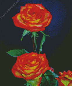 Red And Yellow Roses Diamond Painting