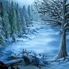 Snow Winter Forrest Diamond Painting