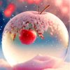 Snowy Apple Diamond Painting