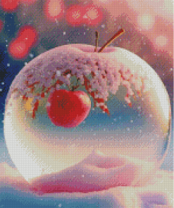 Snowy Apple Diamond Painting