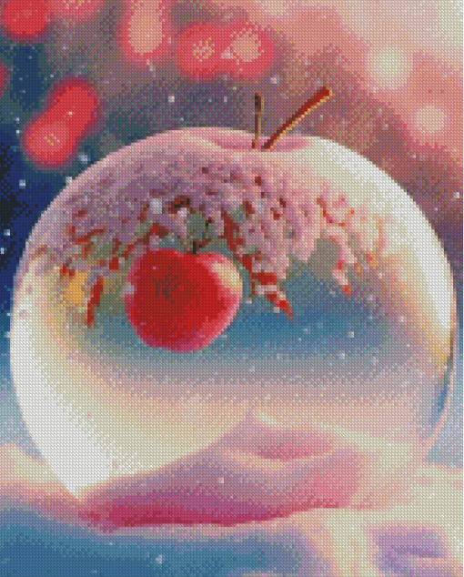 Snowy Apple Diamond Painting