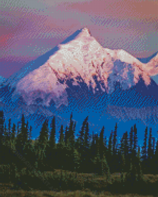 Snowy Denali Side Lake Diamond Painting