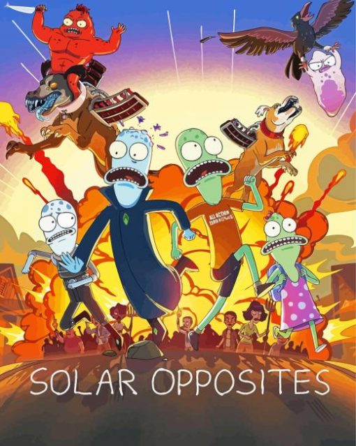 Solar Opposites Animated Sitcom Diamond Painting