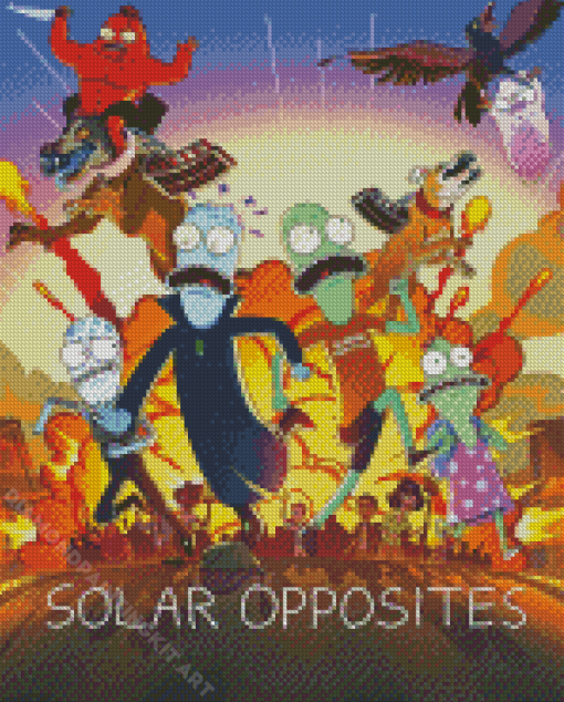 Solar Opposites Animated Sitcom Diamond Painting