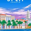 Split Croatia City Poster Diamond Painting