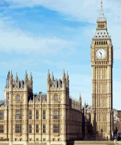 Westminster Palace Big Ben Tower London Diamond Painting