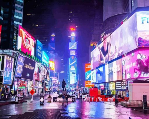 Times Square Billboards Diamond Painting