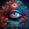 Triangle Eyes Diamond Painting