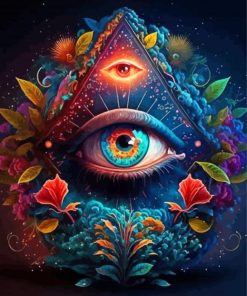 Triangle Eyes Diamond Painting