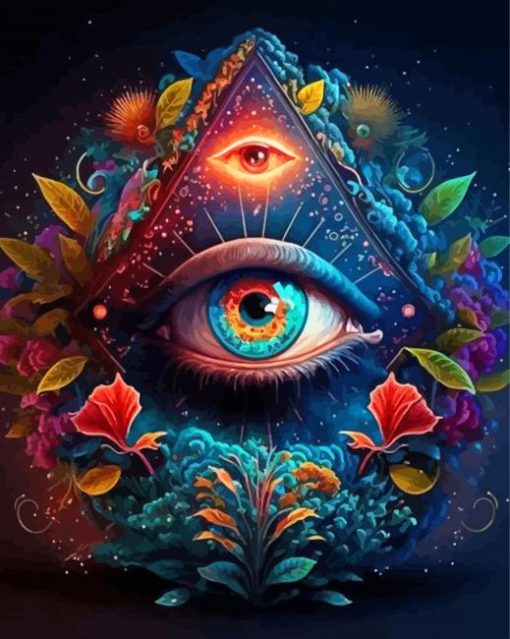 Triangle Eyes Diamond Painting