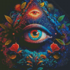 Triangle Eyes Diamond Painting