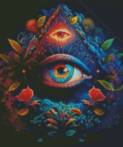 Triangle Eyes Diamond Painting