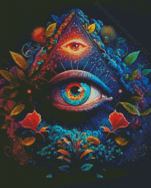 Triangle Eyes Diamond Painting