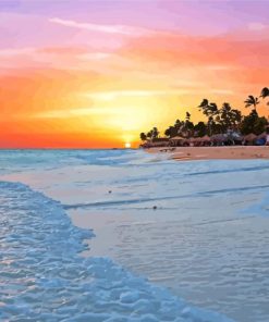 Aruba Beach At Sunset Diamond Painting