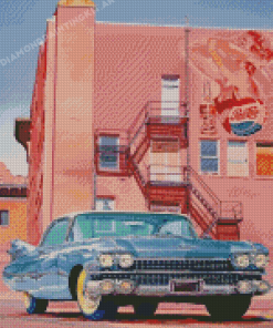 Vintage Muscle Car Diamond Painting