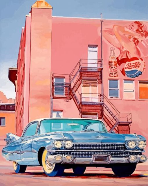 Vintage Muscle Car Diamond Painting