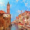 Vintage Venice Landscape House Diamond Painting