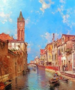 Vintage Venice Landscape House Diamond Painting