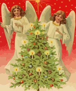 Christmas Angel Twins Diamond Painting