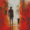 Father And Son Silhouette Diamond Painting