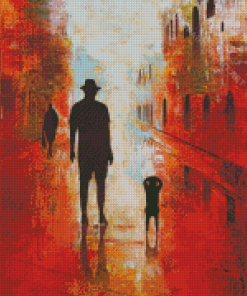 Father And Son Silhouette Diamond Painting