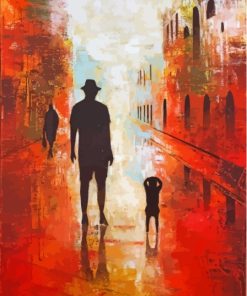 Father And Son Silhouette Diamond Painting