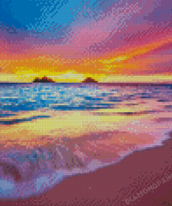 Lanikai Beach At Sunset Diamond Painting